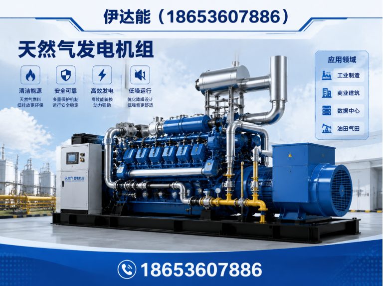 山东250kW锡柴天然气发电机展示图